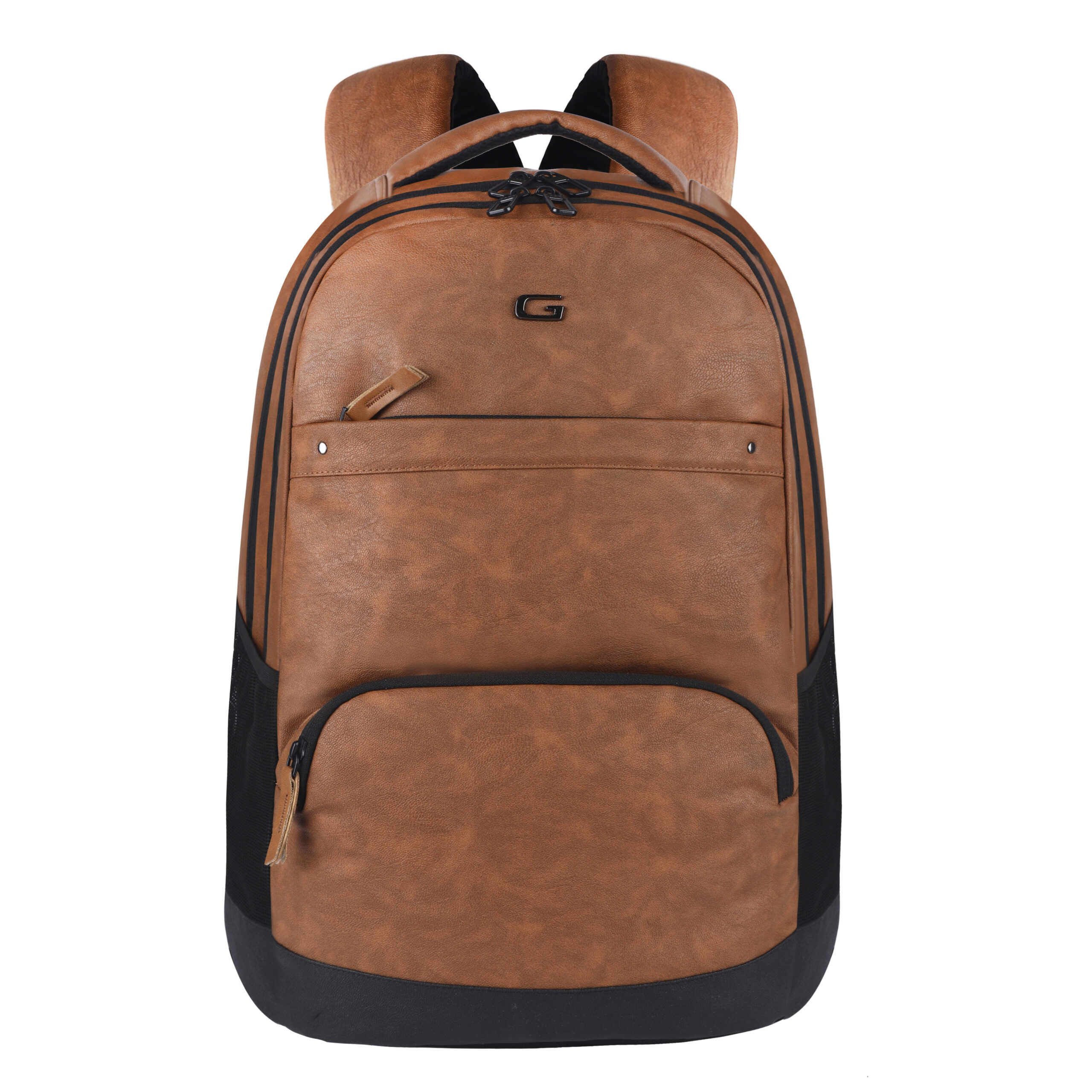 Gear Vintage2 28L Faux Leather Anti Theft Laptop Backpack - Gear